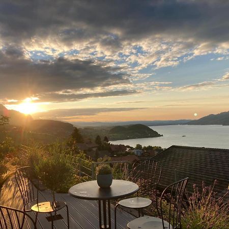 Moderne Unterkunft Mit Panoramablick Auf Thunersee Krattigen ภายนอก รูปภาพ