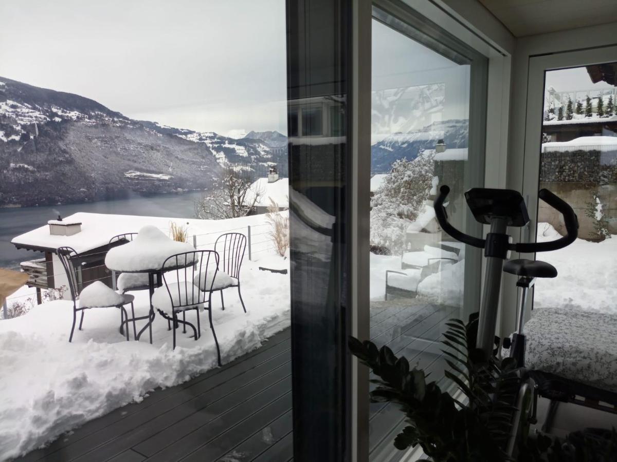 Moderne Unterkunft Mit Panoramablick Auf Thunersee Krattigen ภายนอก รูปภาพ