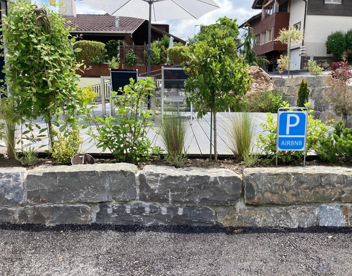 Moderne Unterkunft Mit Panoramablick Auf Thunersee Krattigen ภายนอก รูปภาพ