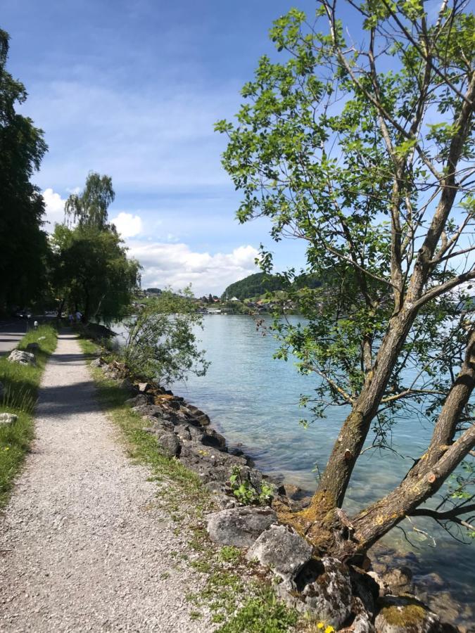 Moderne Unterkunft Mit Panoramablick Auf Thunersee Krattigen ภายนอก รูปภาพ